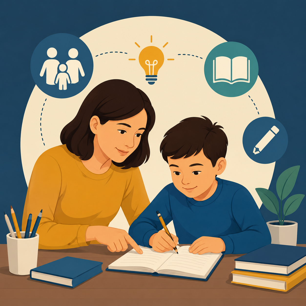 نقش والدین در تقویت مهارت نگارش چیست؟