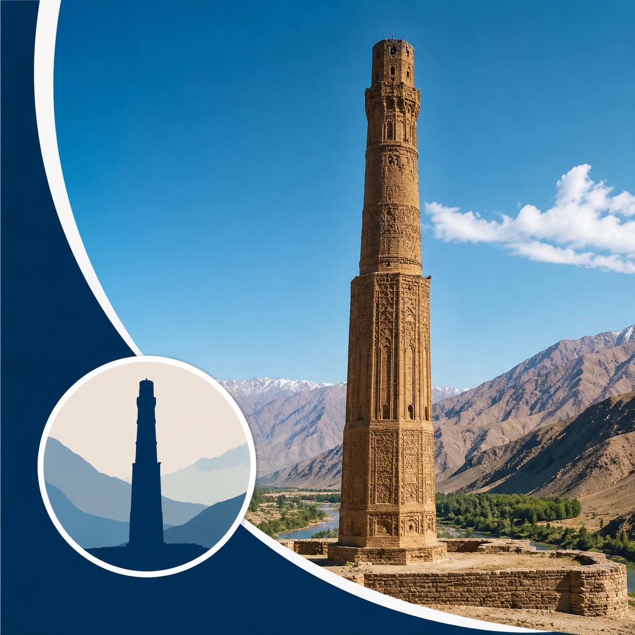 مناره جم: بنای تاریخی بلند در افغانستان.