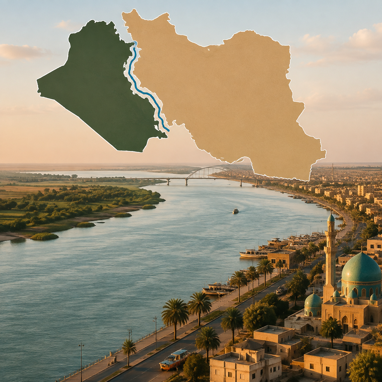 اروندرود: رودخانه‌ای مرزی بین ایران و عراق که خرمشهر در کنار آن قرار دارد.