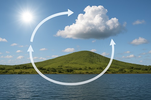 چرخه آب چگونه رخ می‌دهند؟ تبخیر، ابر شدن و بارش