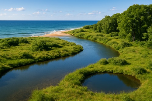آب در زمین به چه شکل‌هایی دیده می‌شود؟ دریا، رودخانه و برکه به شکل‌های گوناگون