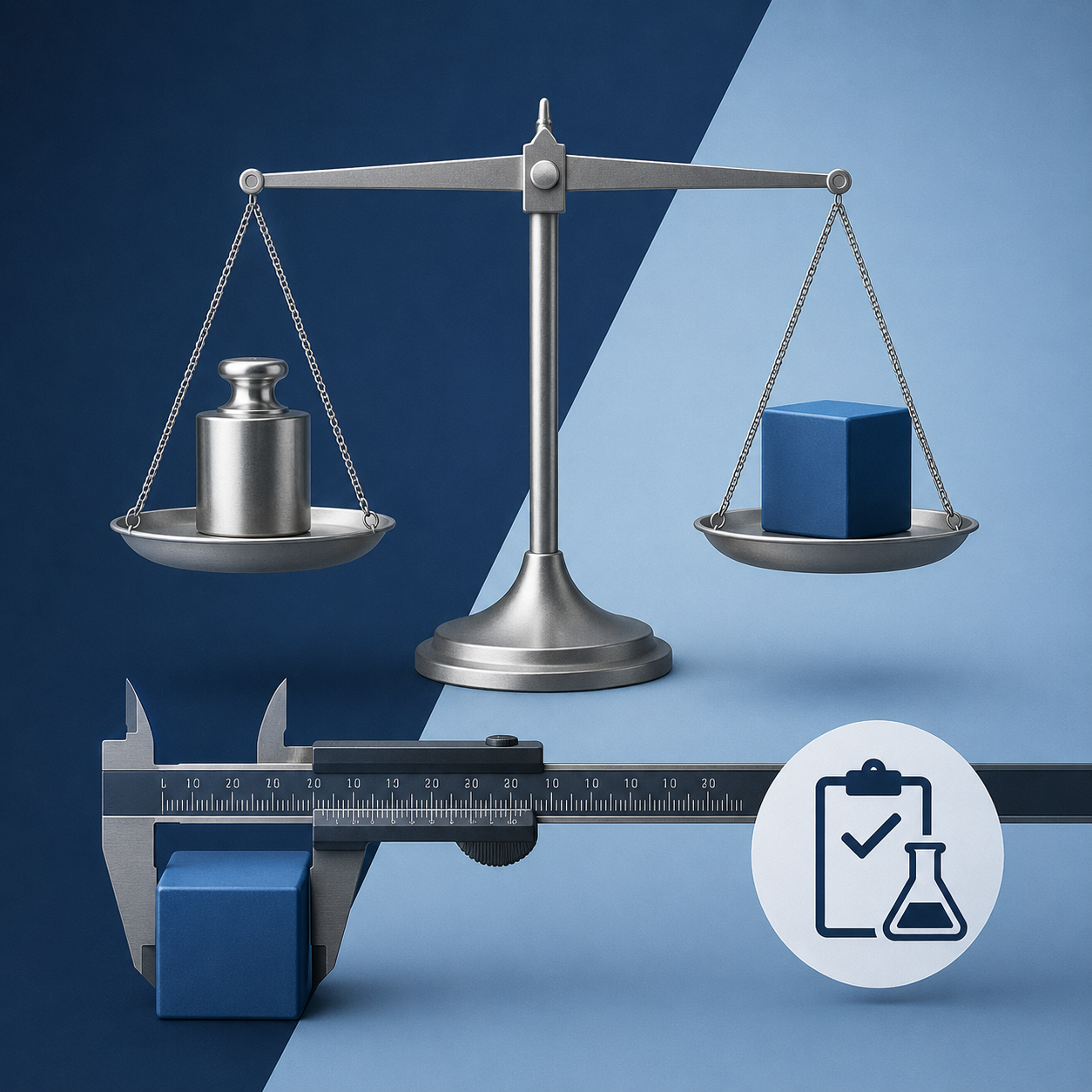 اندازه‌گیری: مقایسه‌ٔ یک کمیت با یکای استاندارد آن