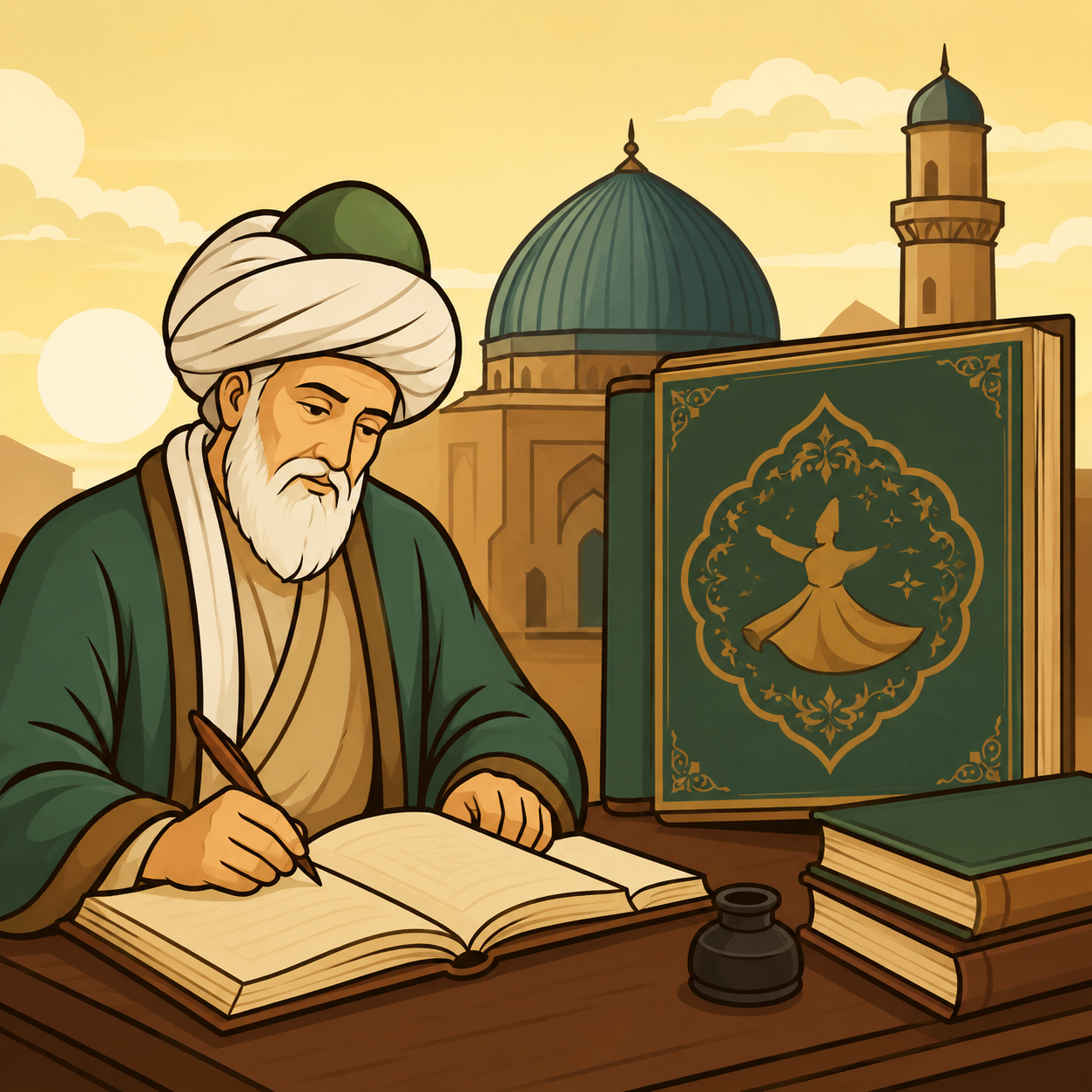 مثنوی معنوی: کتابی از جلال‌الدین محمد بلخی در قرن هفتم