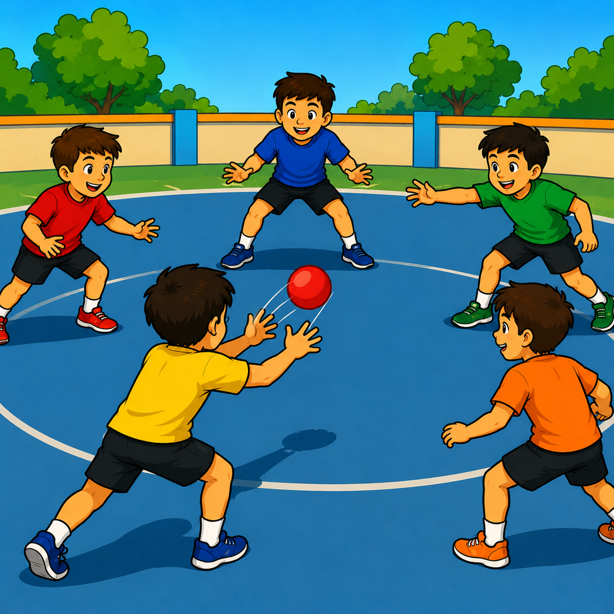سریع باش: بازی پرتاب و دریافت سریع برای حفظ توپ در جریان و واکنش به موقع.