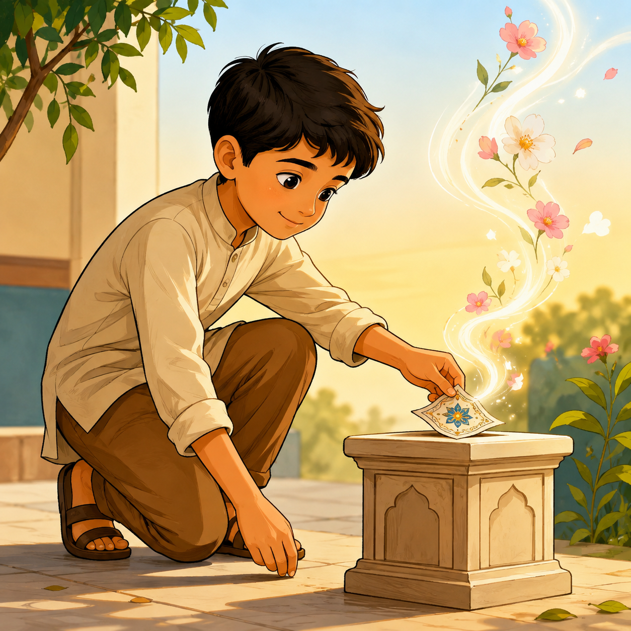نام خوش‌بو: حکایتی دربارهٔ احترام به نام خداوند و ماندگاری اثر رفتار نیک.