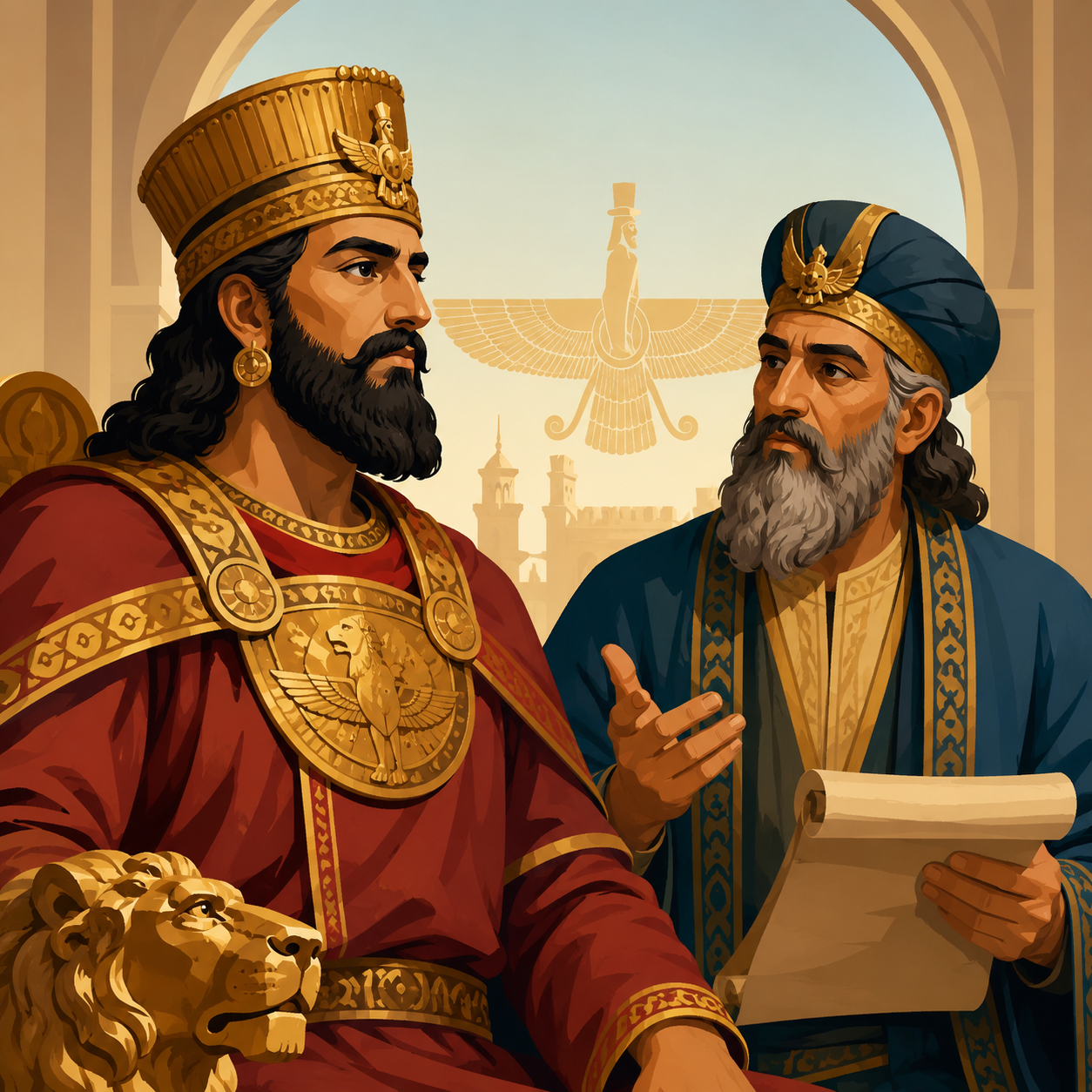 انوشیروان کیست؟ پادشاه ساسانی که بزرگمهر وزیر او بود.