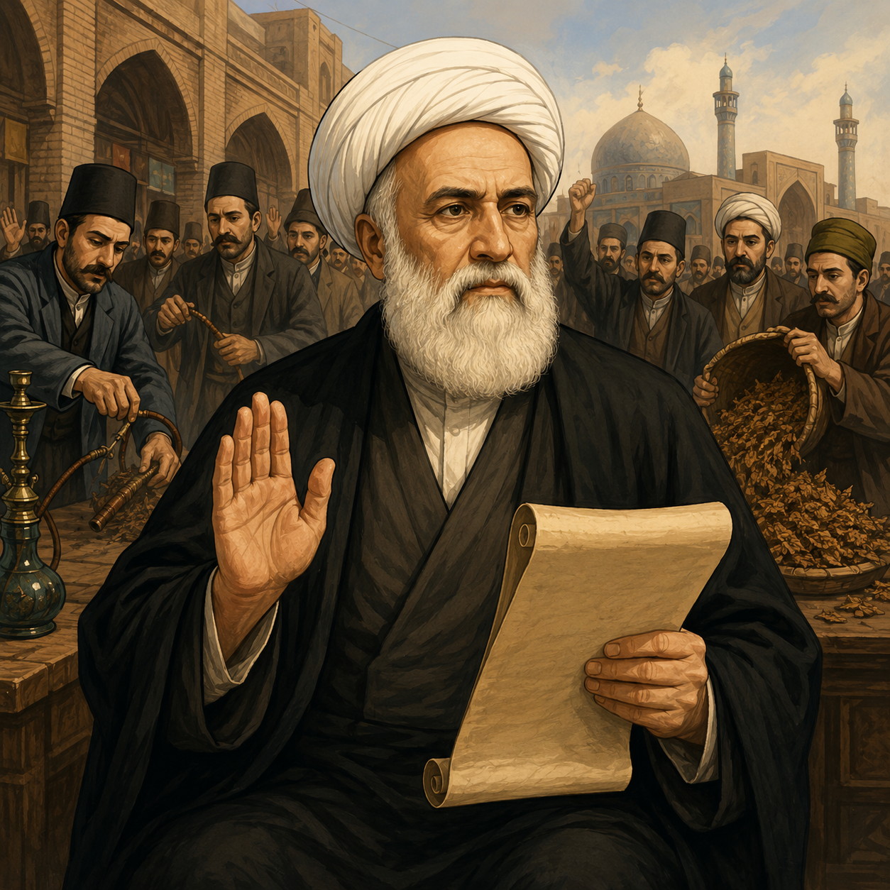 میرزای شیرازی: مرجع دینی‌ای که با تحریم تنباکو در برابر نفوذ استعماری ایستادگی کرد.
