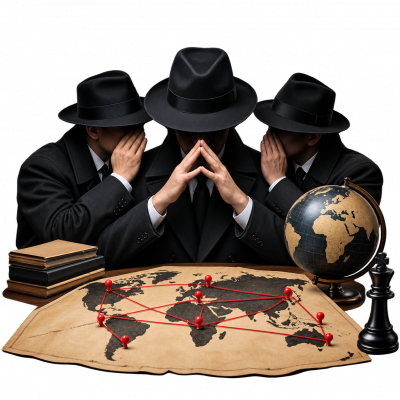 توطئه: اقدام پنهانی یا برنامه‌ریزی‌شده برای آسیب رساندن به فرد، جامعه یا کشور.
