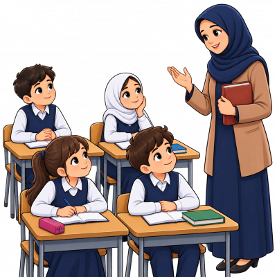 حقوق و حرمت معلّم: رعایت احترام، نظم، توجه، سکوت و قدردانی از دانش و جایگاه معلّم در محیط آموزش.