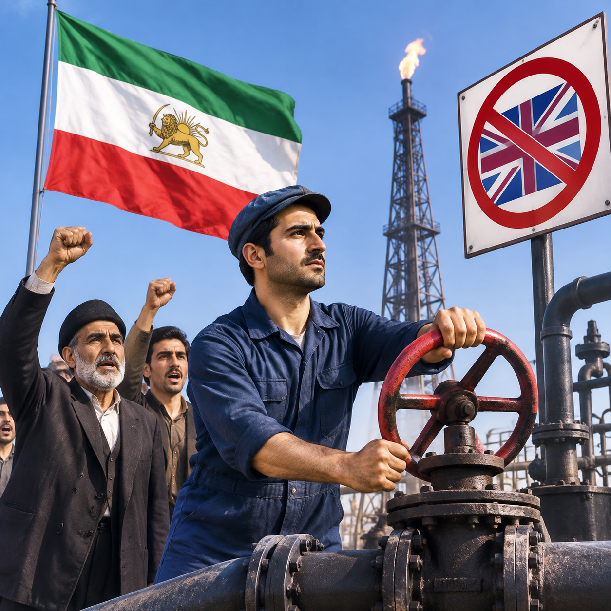 ملی شدن نفت: اقدامی که طی آن مردم ایران تصمیم گرفتند نفت کشور خودشان را از دست انگلیسی‌ها بیرون بیاورند و خودشان اداره کنند.