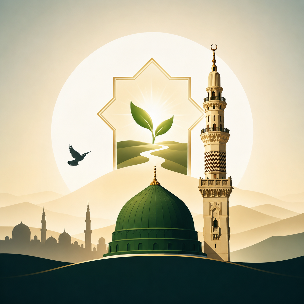 حضرت محمد مصطفی (ص): پیامبر اسلام و الگوی هدایت و پاکی در اندیشهٔ اسلامی.