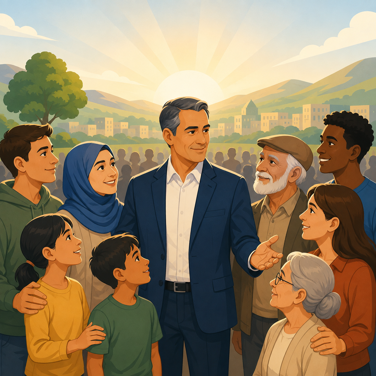 پیوند رهبری و مردم: رابطه‌ای مبتنی بر اعتماد، ایمان و همراهی میان رهبر جامعه و ملت.