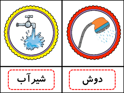 فلش کارت وسایل بهداشت شخصی 