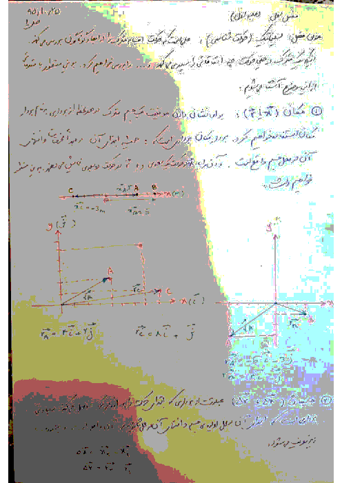 جزوه فصل اول فیزیک (3) دوازدهم رشته ریاضی | حرکت بر خط راست