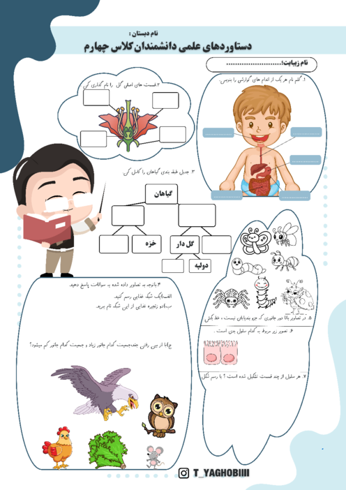 دستاوردهای علمی دانشمندان پایه چهارم نوبت اردیبهشت ماه