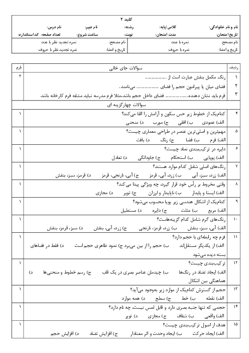 آزمون ترکیب بندی در معماری