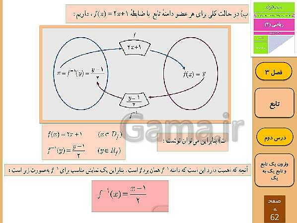 پاورپوینت تدریس و حل کار در کلاس و فعالیت های ریاضی (2) یازدهم رشته تجربی | فصل 3: تابع (درس 1 تا 3)- پیش نمایش