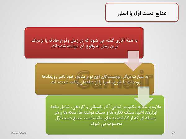 پاورپوینت تاریخ (1) دهم دبیرستان | درس 1: تاریخ و تاریخ‌نگاری- پیش نمایش