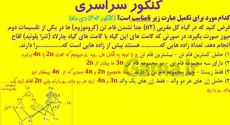 پاورپوینت آموزش کتاب درسی زیست شناسی دوازدهم | فصل 4: تغییر در اطلاعات وراثتی- پیش نمایش