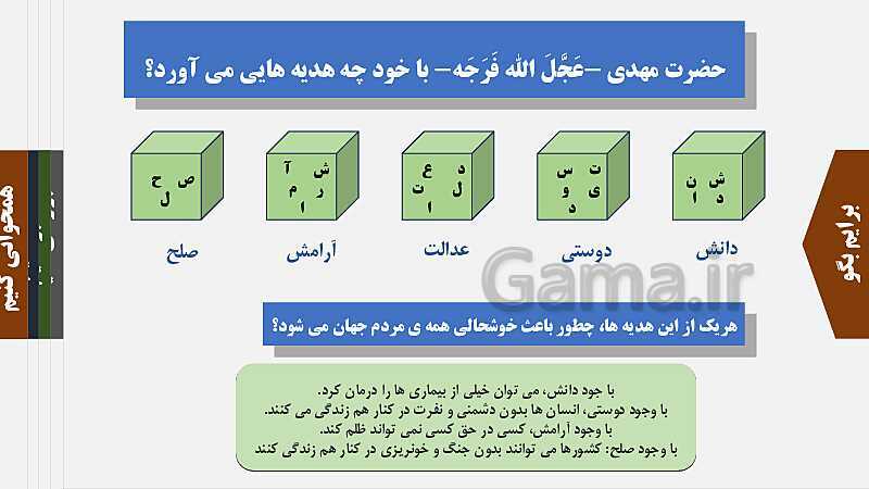 پاورپوینت هدیه‌های آسمانی چهارم دبستان | درس 12: روزی برای تمام بچه‌ها- پیش نمایش