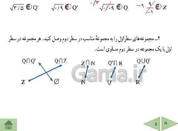 پاورپوینت درسنامه فصل دوم ریاضی نهم | عددهای حقیقی- پیش نمایش