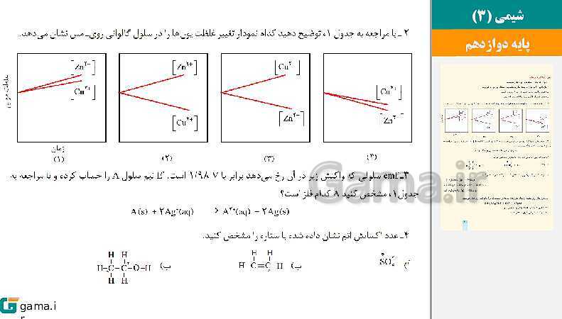 پاورپوینت کتاب محور ویژه تدریس مجازی شیمی (3) دوازدهم ریاضی و تجربی | فصل 1 تا 3- پیش نمایش