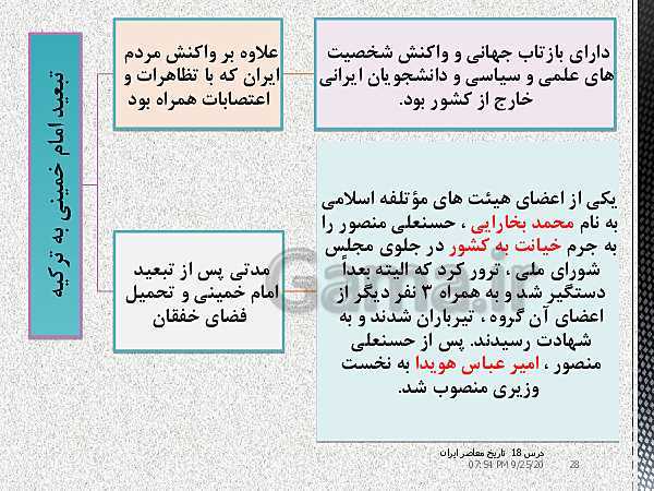 پاورپوینت تاریخ معاصر ایران یازدهم | درس 18: قیام 15 خرداد- پیش نمایش