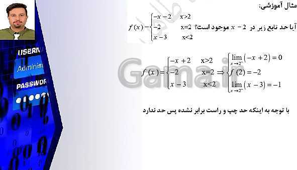 پاورپوینت تدریس ریاضی (2) یازدهم تجربی | فصل 6: حد و پیوستگی- پیش نمایش